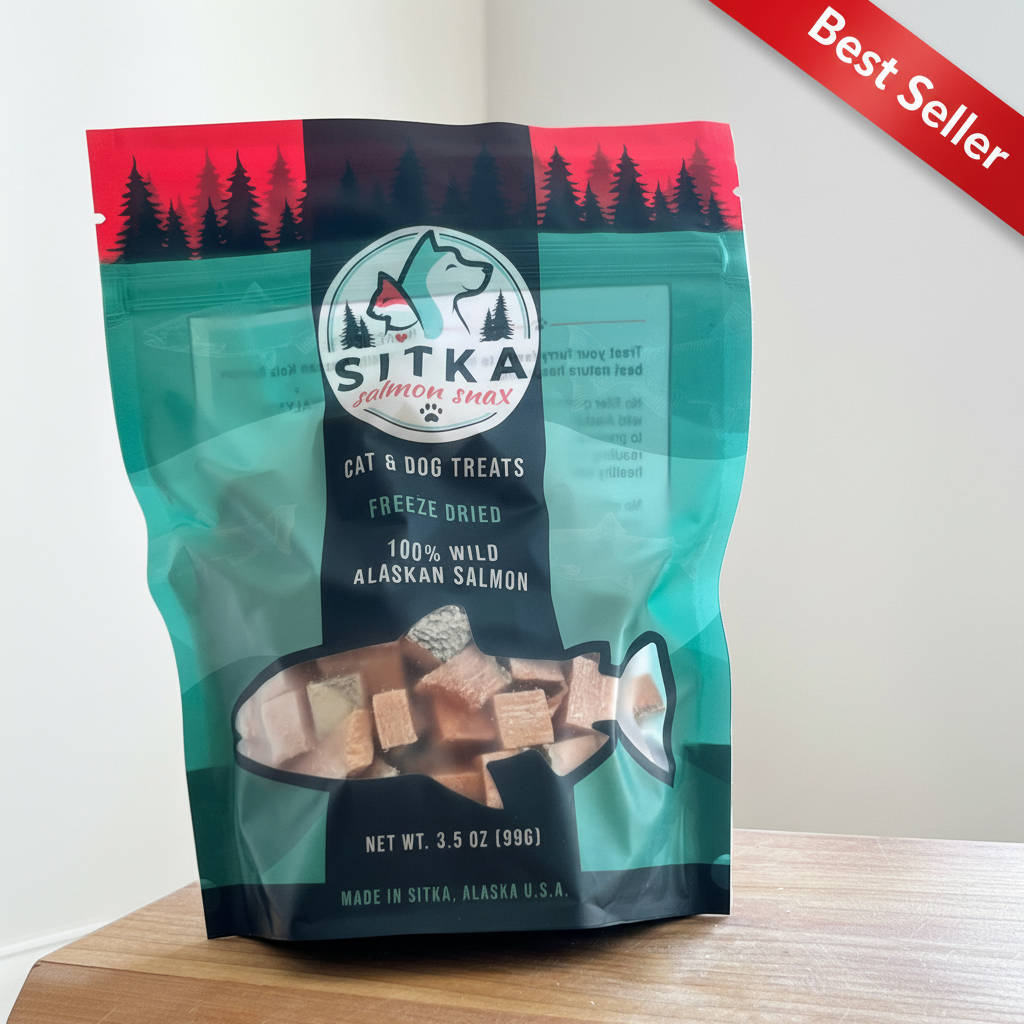 Sitka Salmon Snax 3.5oz with Best Seller ribbon